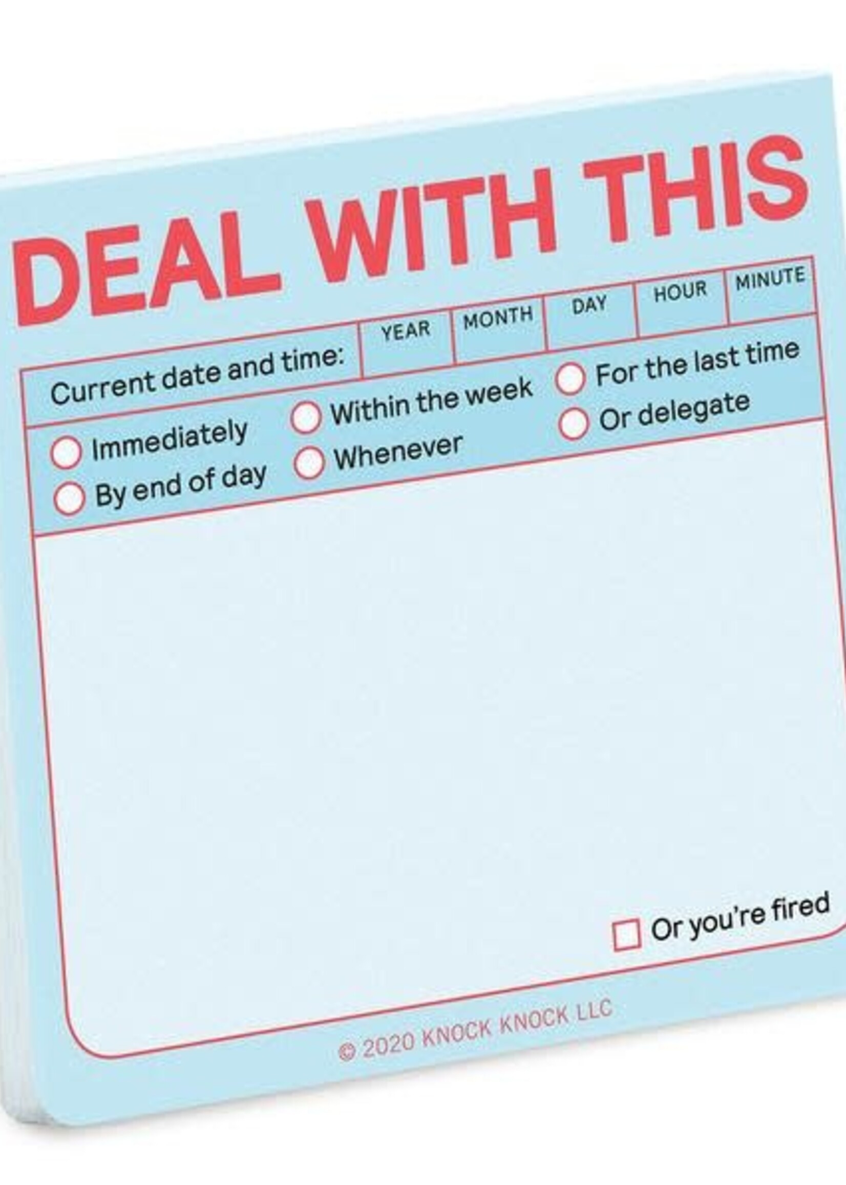 NOTITIE - Deal with this