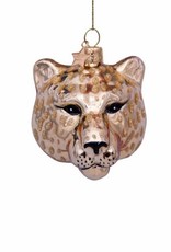 Vondels CHRISTMAS ORNAMENT - Shiny gold panther head