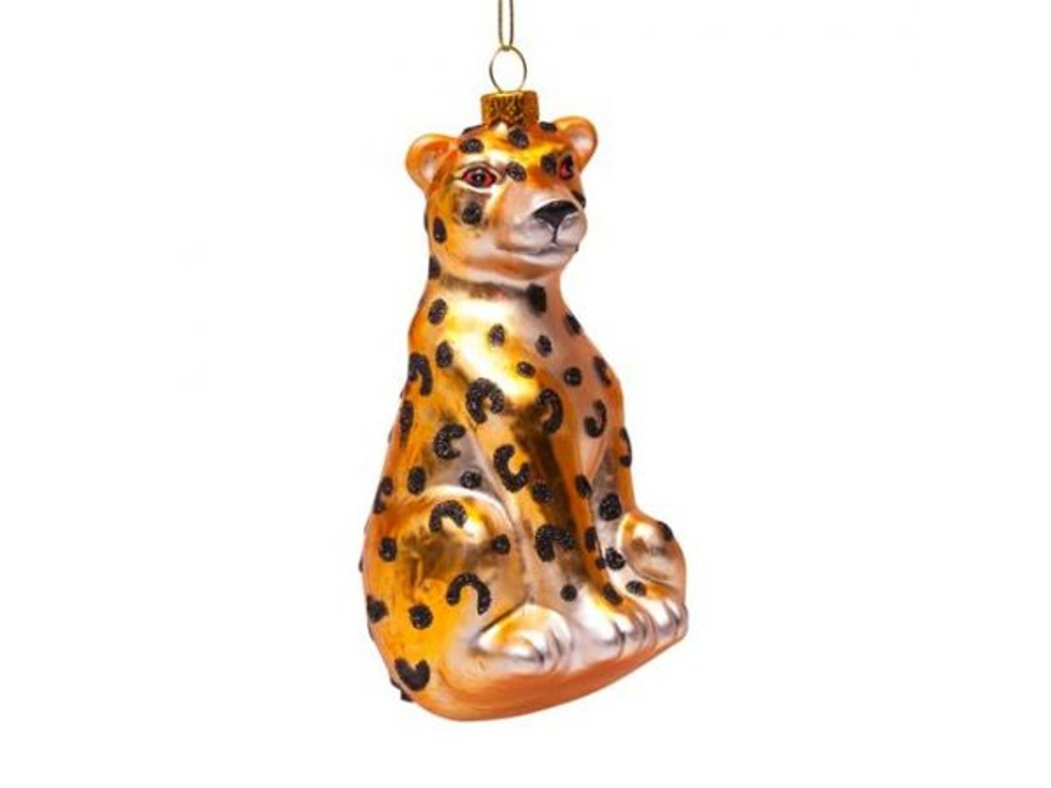 CHRISTMAS ORNAMENT Shiny gold panther Animaux Spéciaux