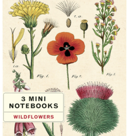 3 MINI NOTEBOOKS - Wild flowers
