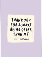 KAART BLANCHE - older than me