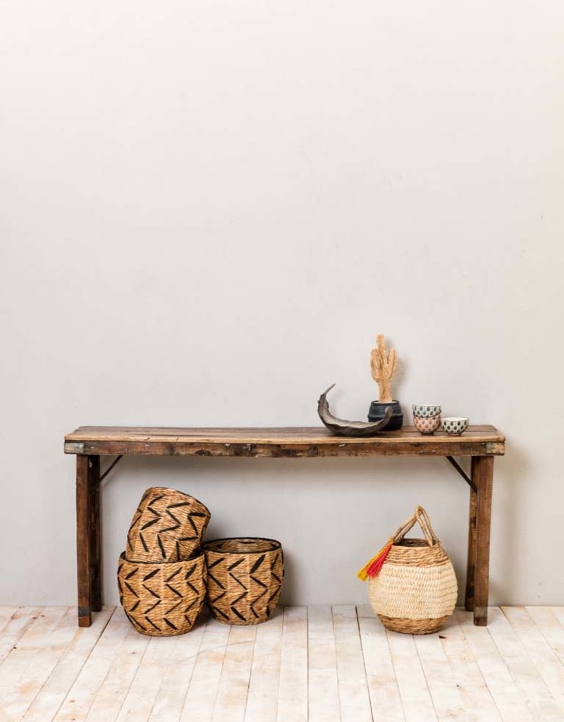 CHEHOMA ANTIQUE WOODEN FOLDING CONSOLE