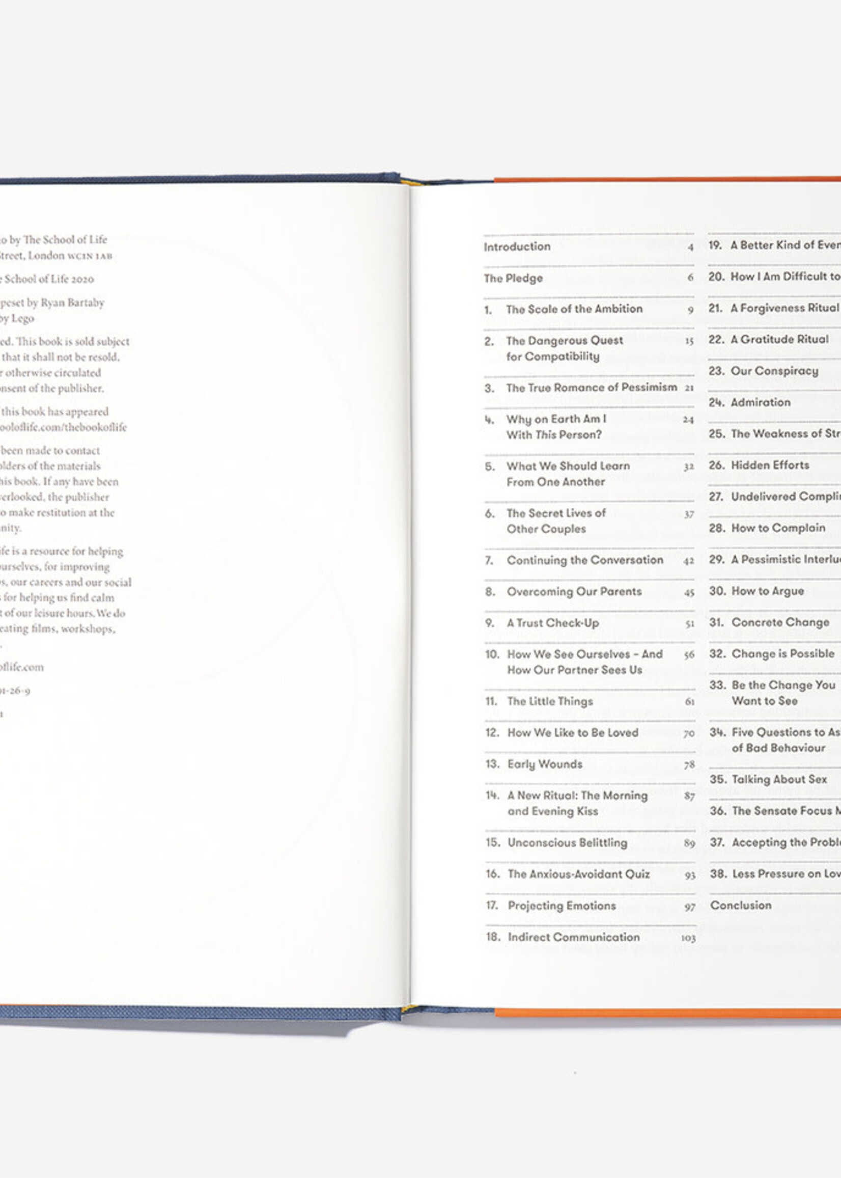 THE SCHOOL OF LIFE - Couple's Workbook