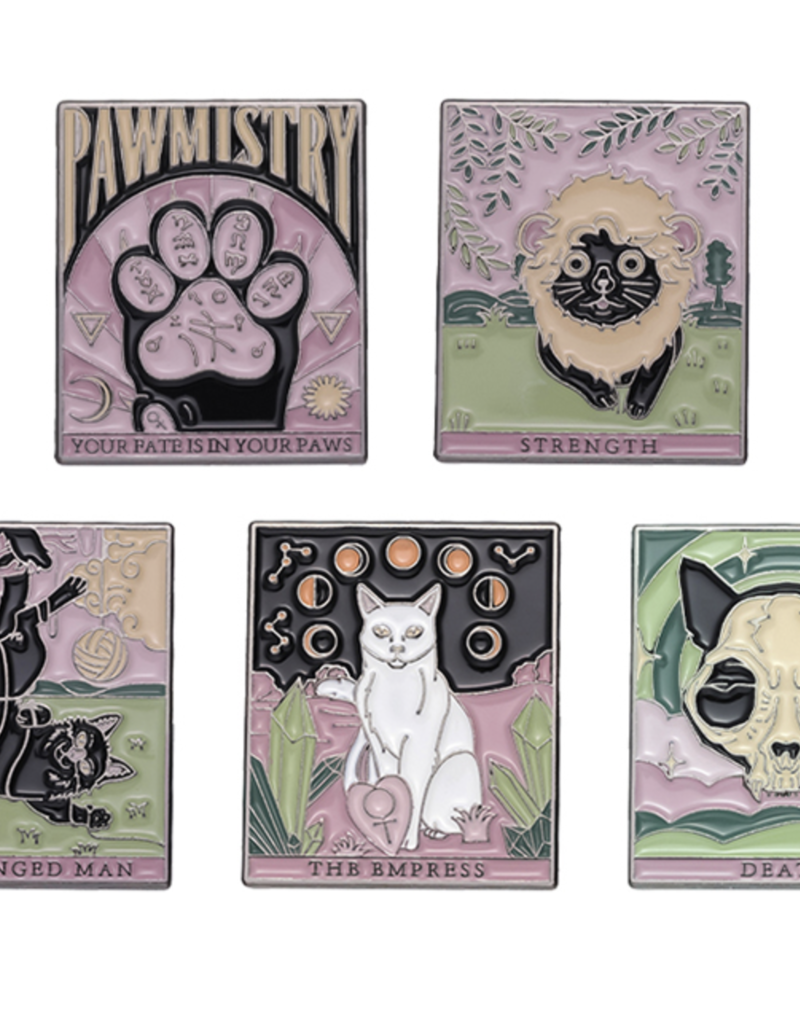 Animaux Spéciaux ÉPINGLETTE MYSTÉRIEUSE DE CHAT TAROT COLLECTION