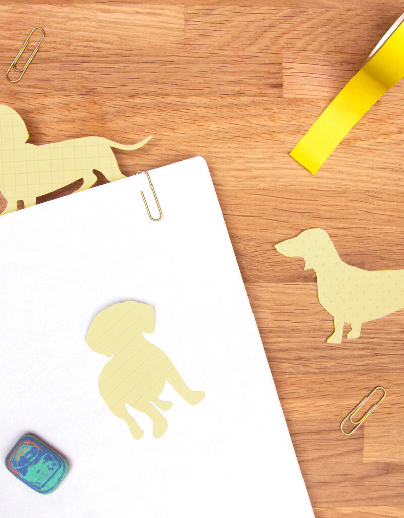 NOTES REPOSITIONNABLES - Dachshund (set de 3)