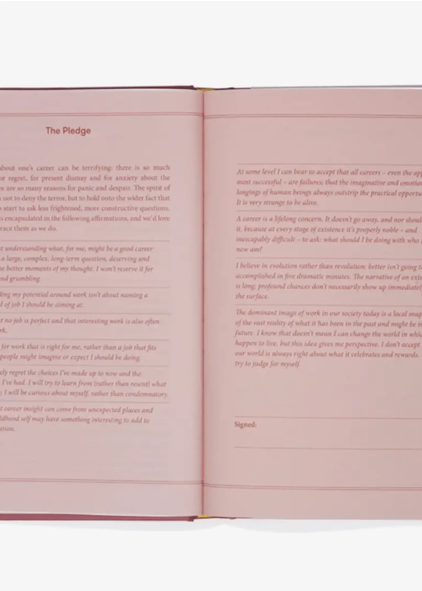 THE SCHOOL OF LIFE - The Career Workbook, Career Discovery Guide