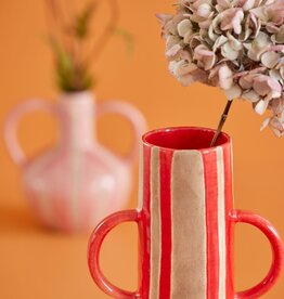 RICE vase en céramique - rouge