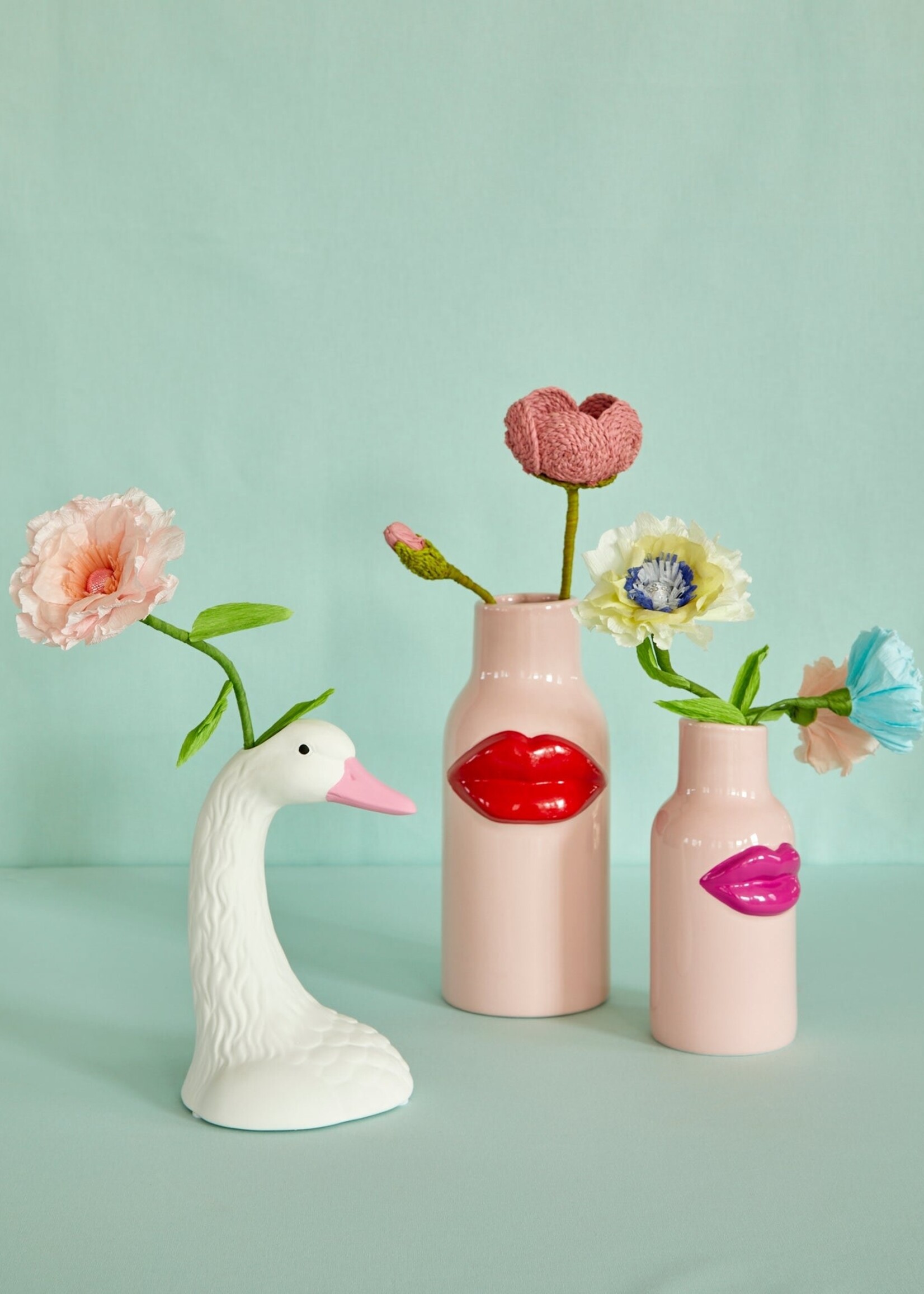 RICE VASE EN CÉRAMIQUE - LÈVRES
