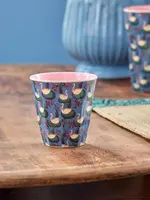 RICE Melaminebeker met Zwanenmeer-print - Medium - 250 ml