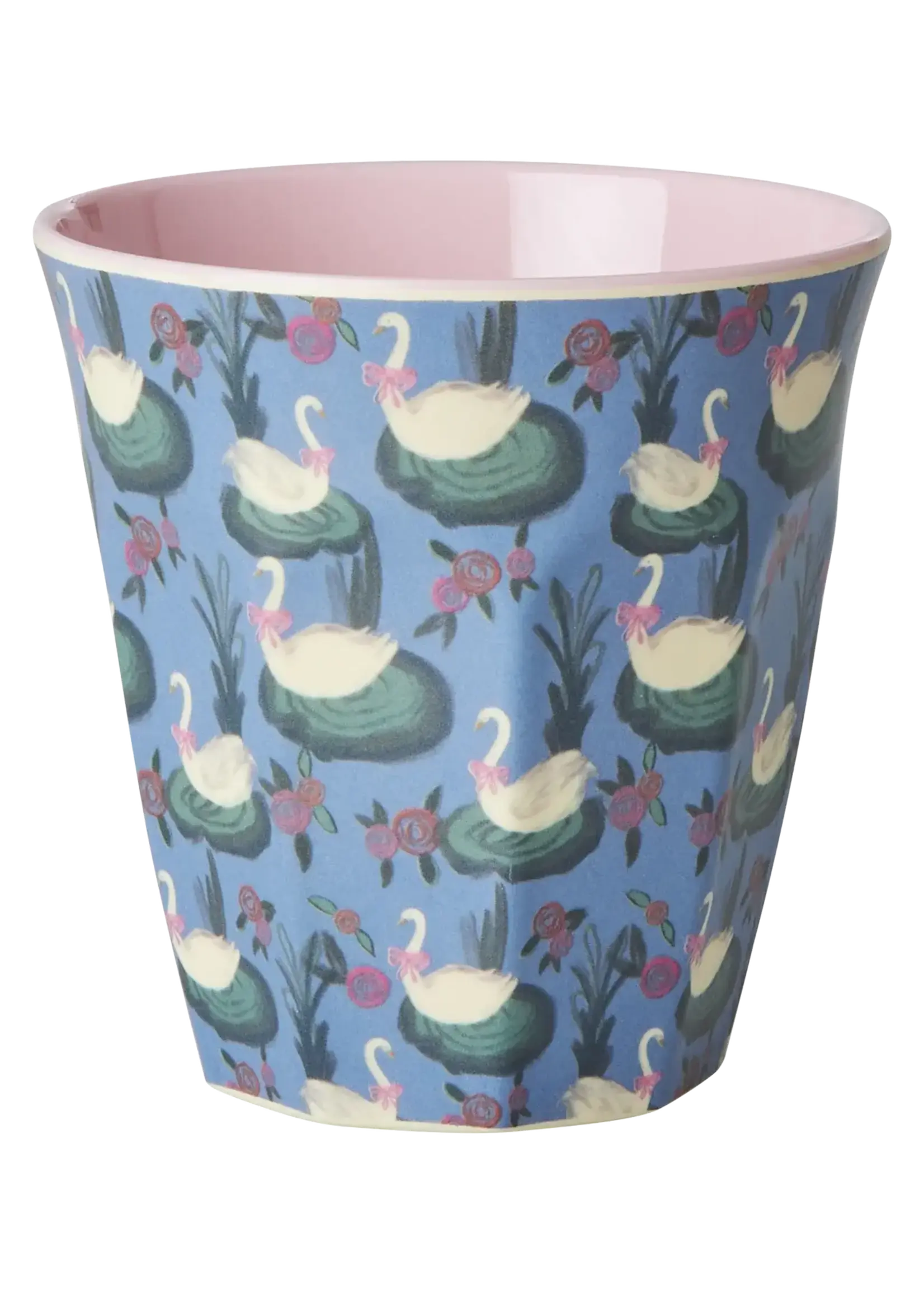 RICE Beker met Swan Lake print