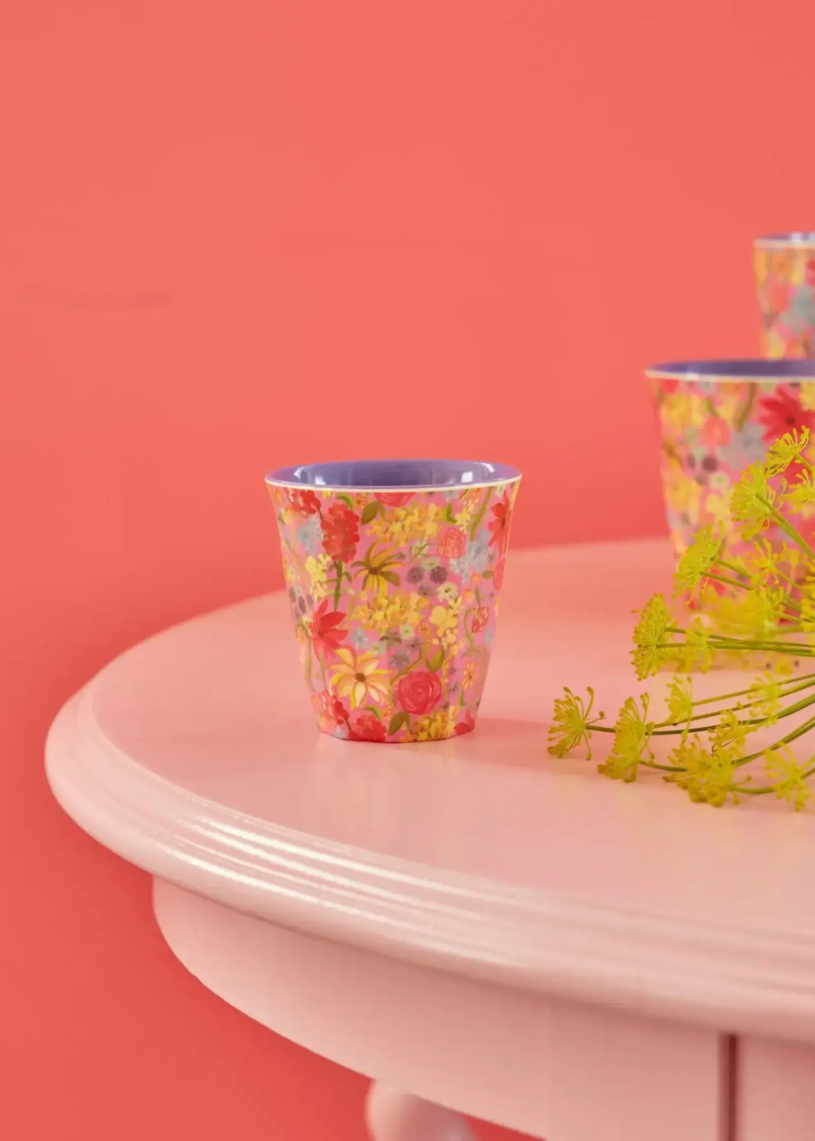 RICE Beker met Swedish Flower Print
