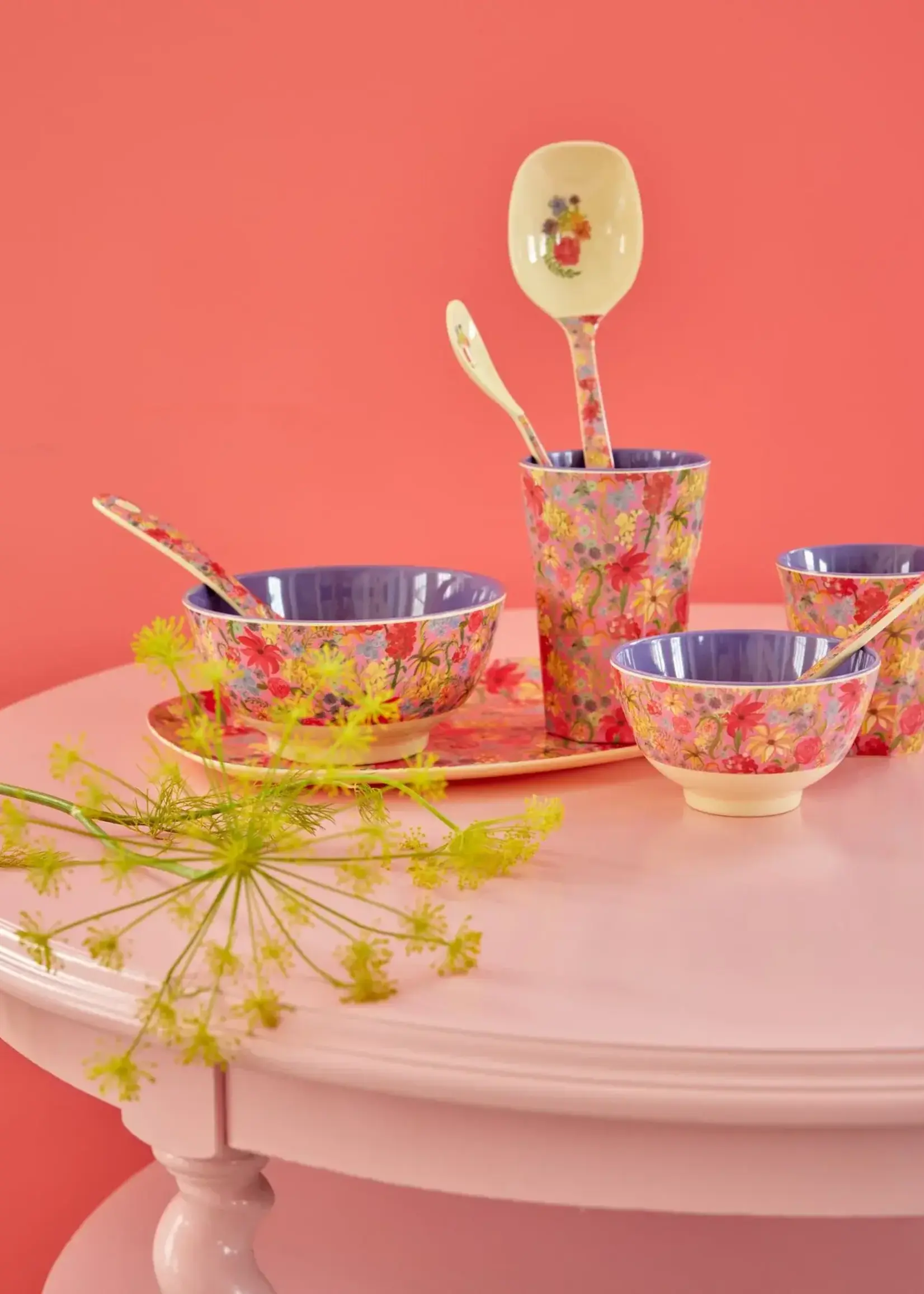 RICE Beker met Swedish Flower Print