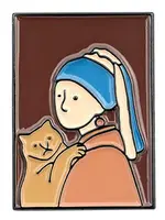 Animaux Spéciaux ENAMEL PIN - Meisje met parel & kat
