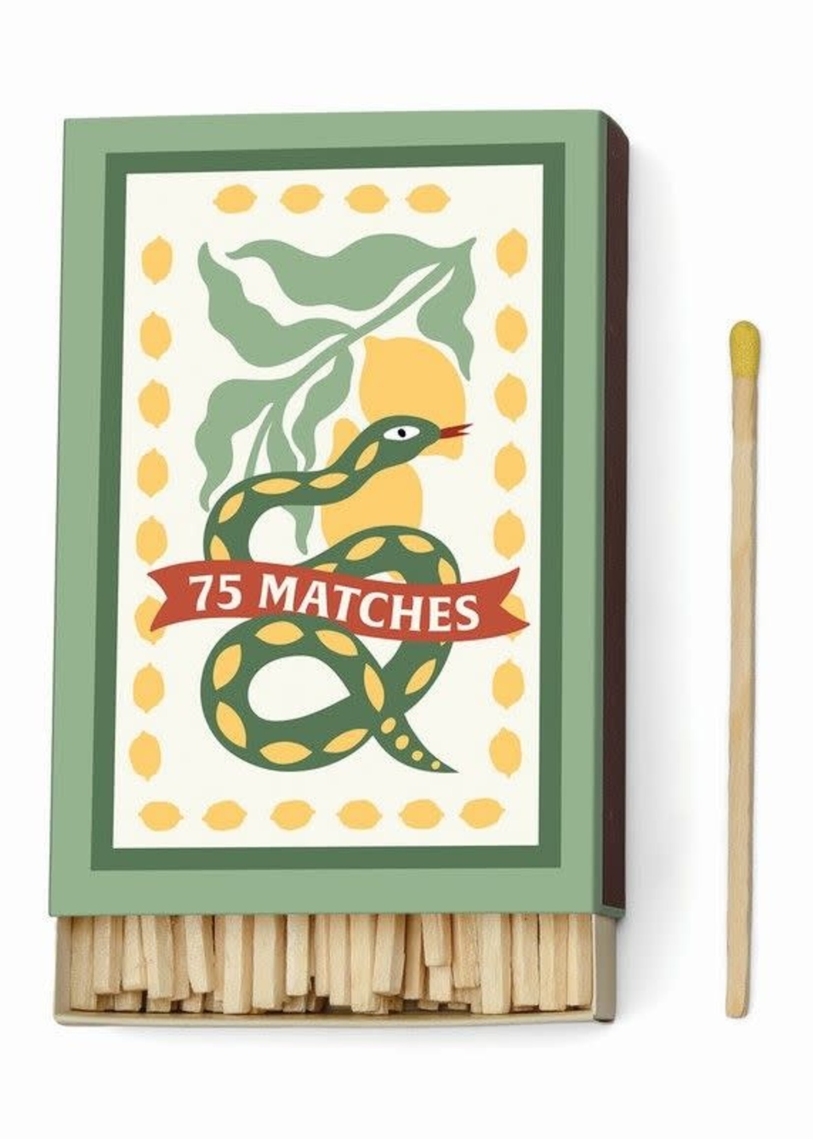 PADDYWAX A DOPO - Lucifers  ''Slang'' Geel - 75 lucifers (9,6 CM)