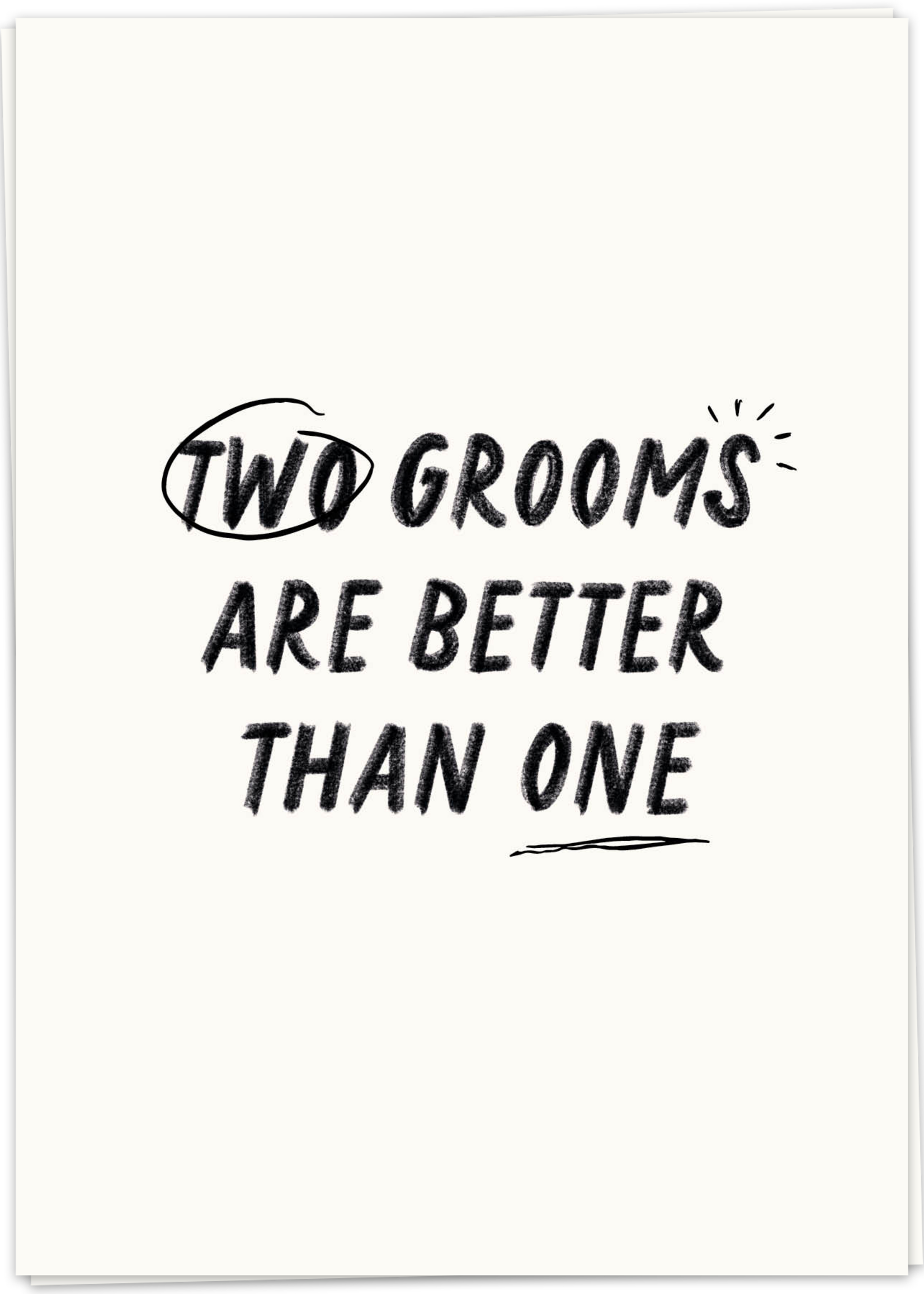 KAART BLANCHE - Two Grooms