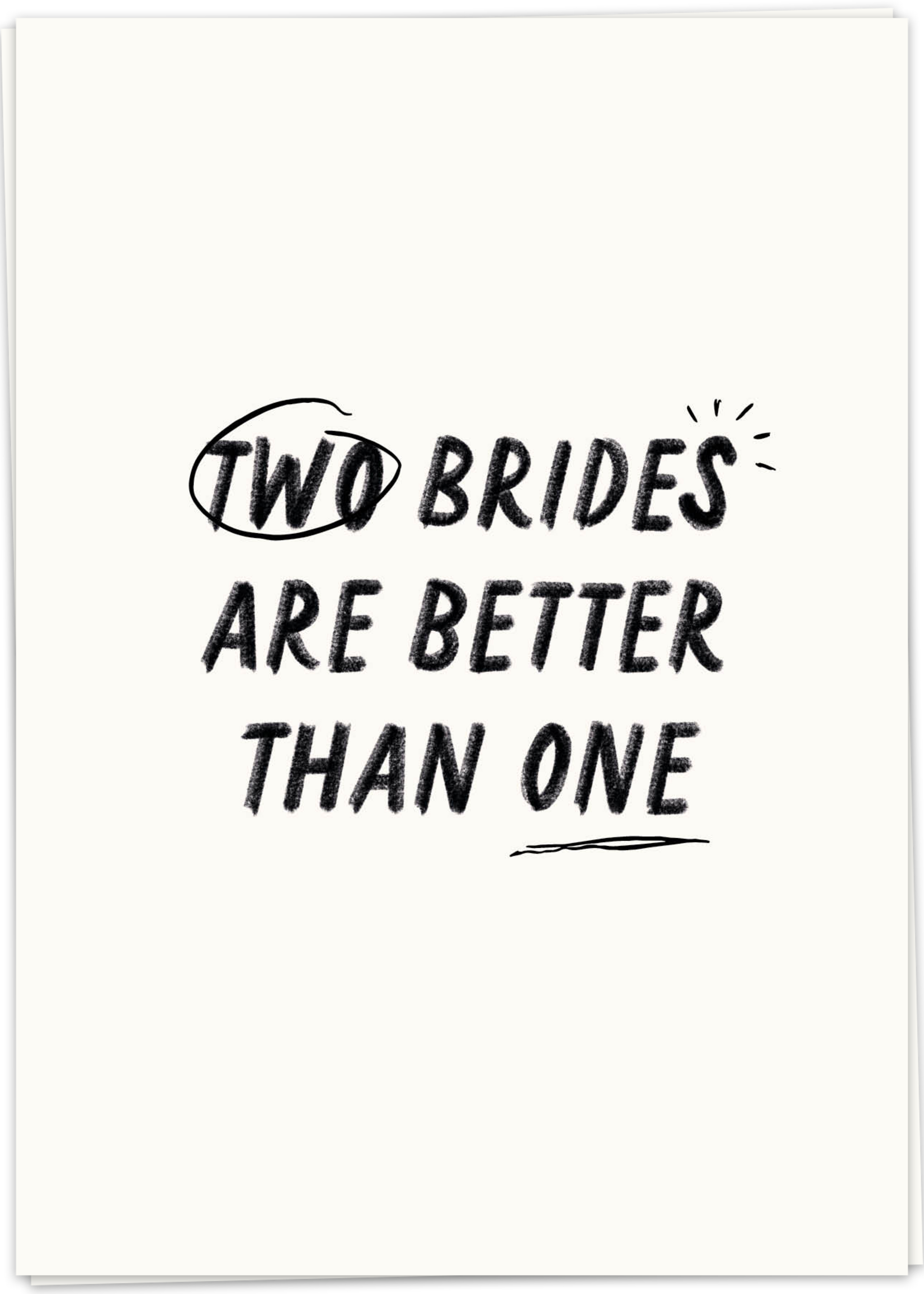 KAART BLANCHE - Two Brides