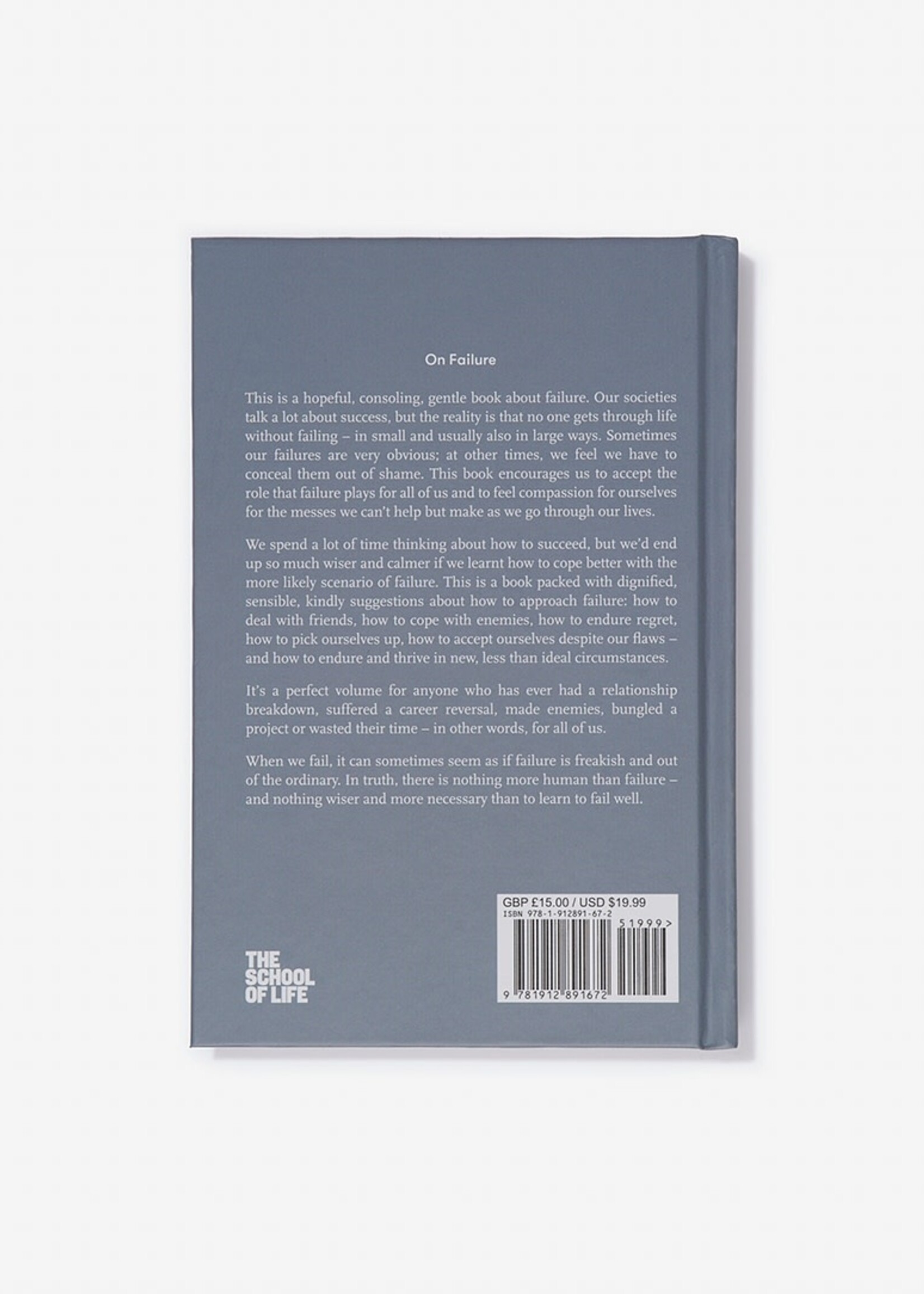 THE SCHOOL OF LIFE - On Failure, Self-Improvement Book