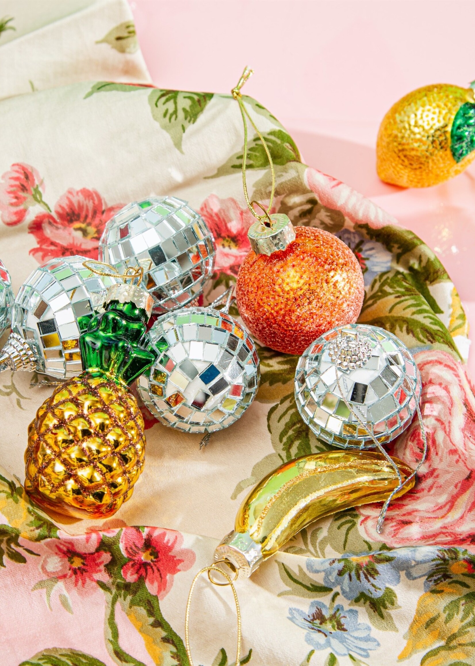 Sass & Belle Christmas Ornament - Mini Disco Balls - Set of 6