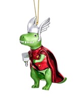 KERSTBAL - T-Rex Thor met Hamer-vormige Kerstbal