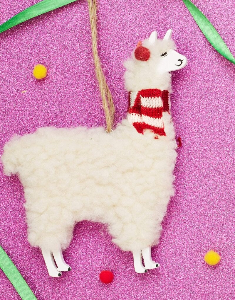 Sass & Belle Christmas Ornament - Festive Llama