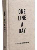 ONE LINE A DAY - A five-year memory book (CANVAS)