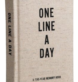 ONE LINE A DAY - A five-year memory book (CANVAS)