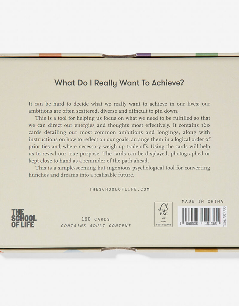 THE SCHOOL OF LIFE - What Do I Really Want To Achieve