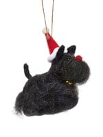 FELT HANGING DECORATION - Red-Nosed Scottish Terrier