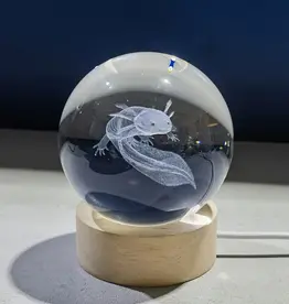 Animaux Spéciaux PRESSE-PAPIER Axolotl met lampje