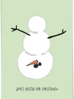 KAART BLANCHE - Excited snowman