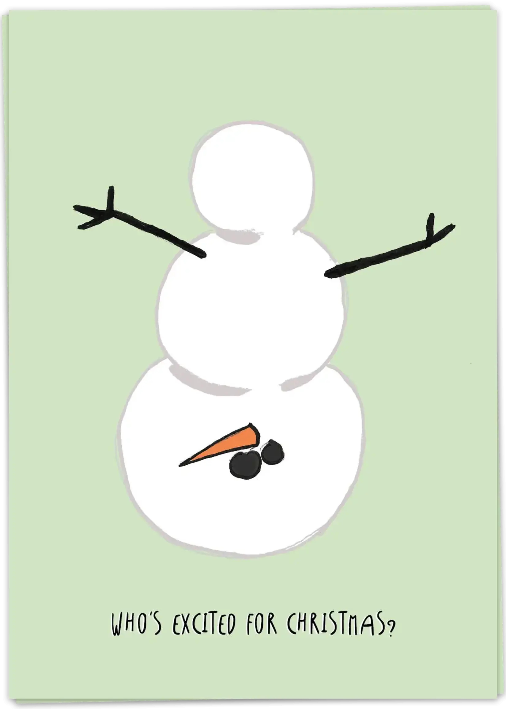 KAART BLANCHE - Excited snowman
