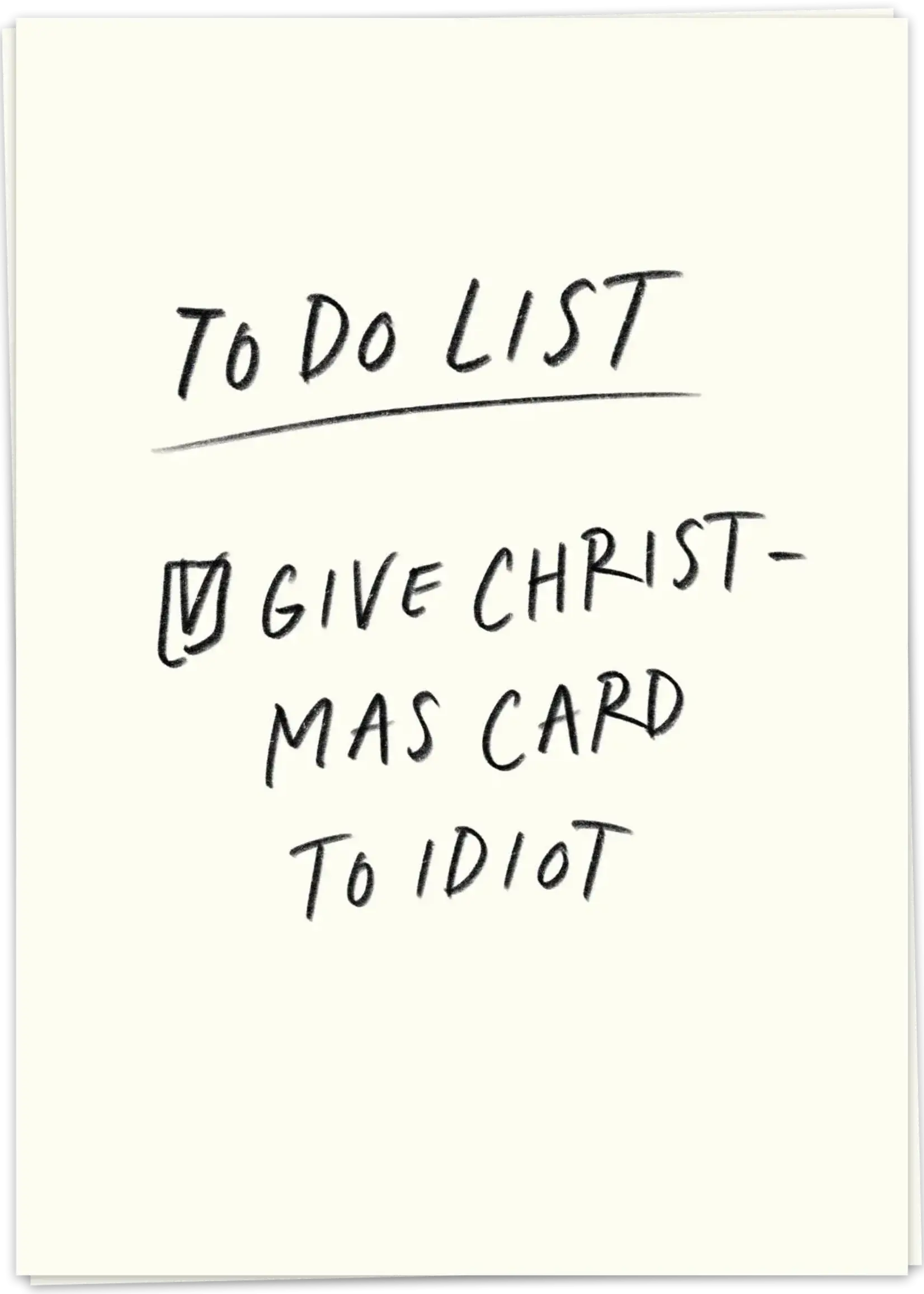 KAART BLANCHE -  Christmas idiot
