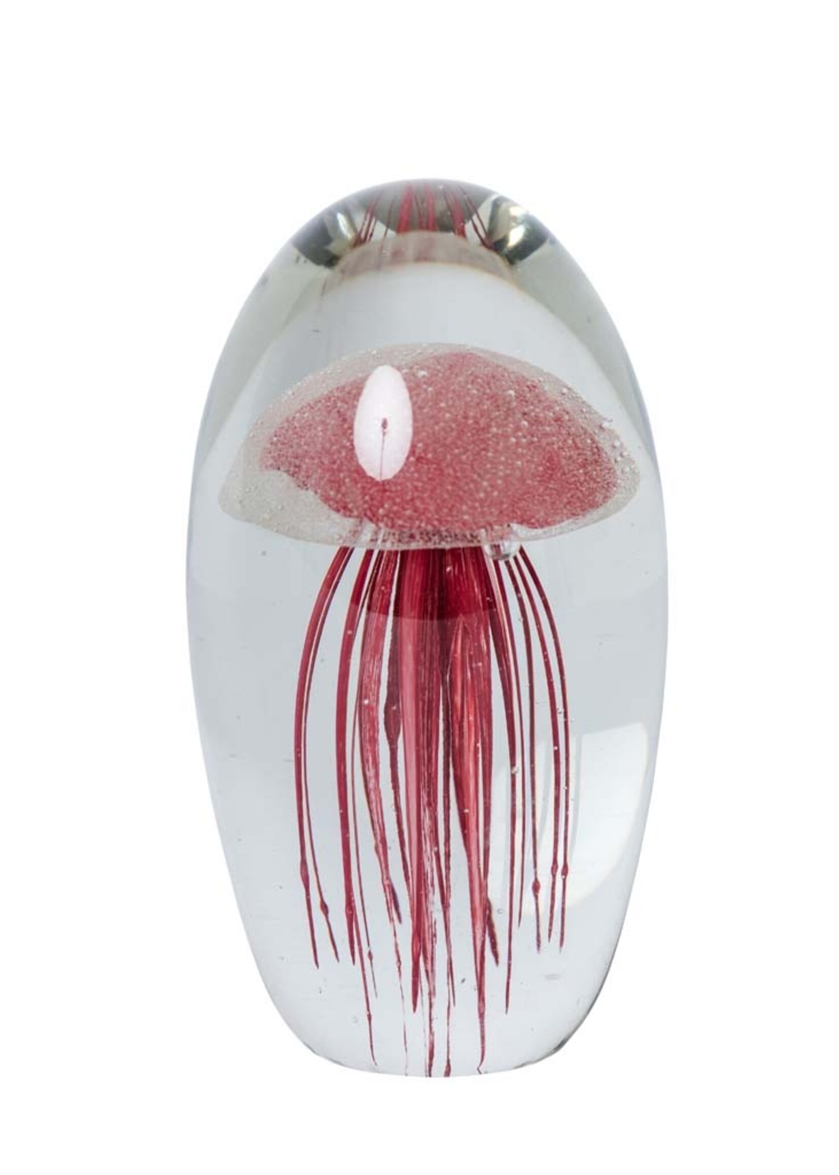CHEHOMA PRESSE-PAPIER - MEDUSE ROUGE H16cm