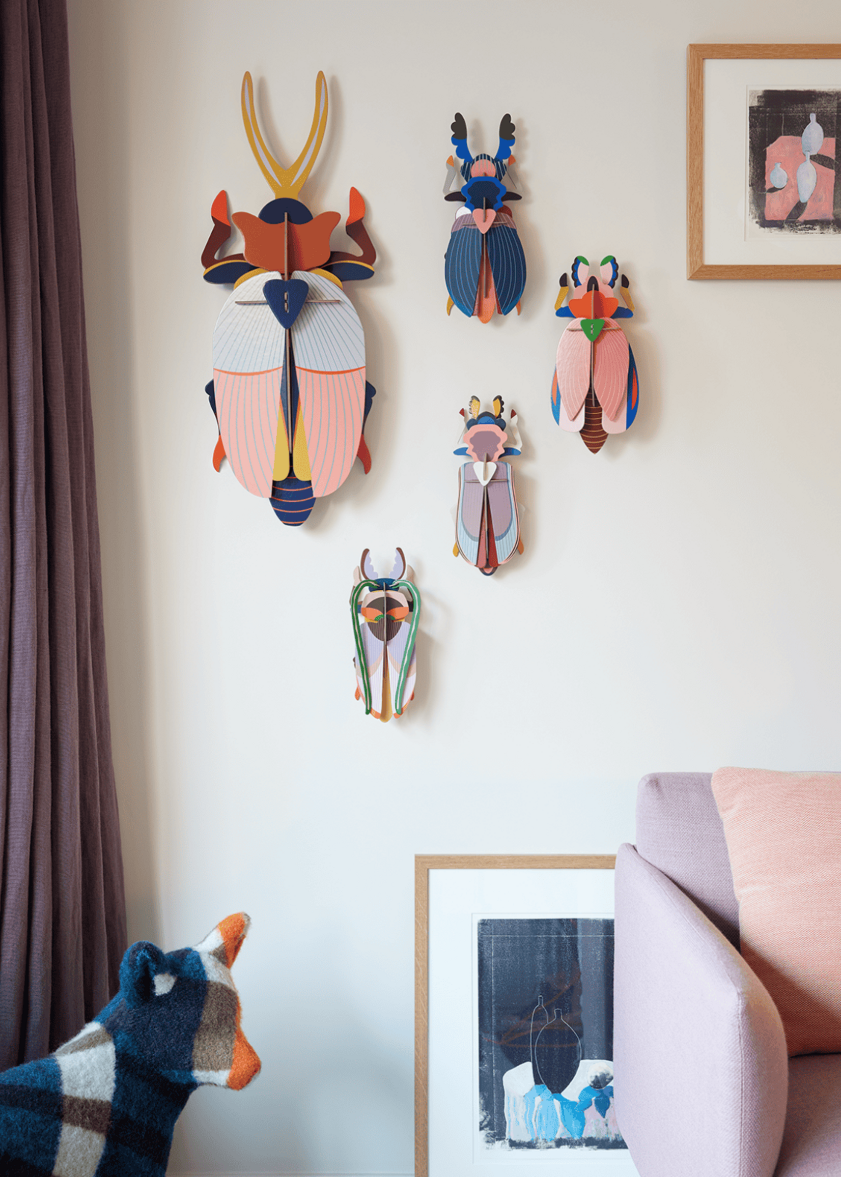 DIY WANDDECORATIE - Reuze lieveheerstbeestje