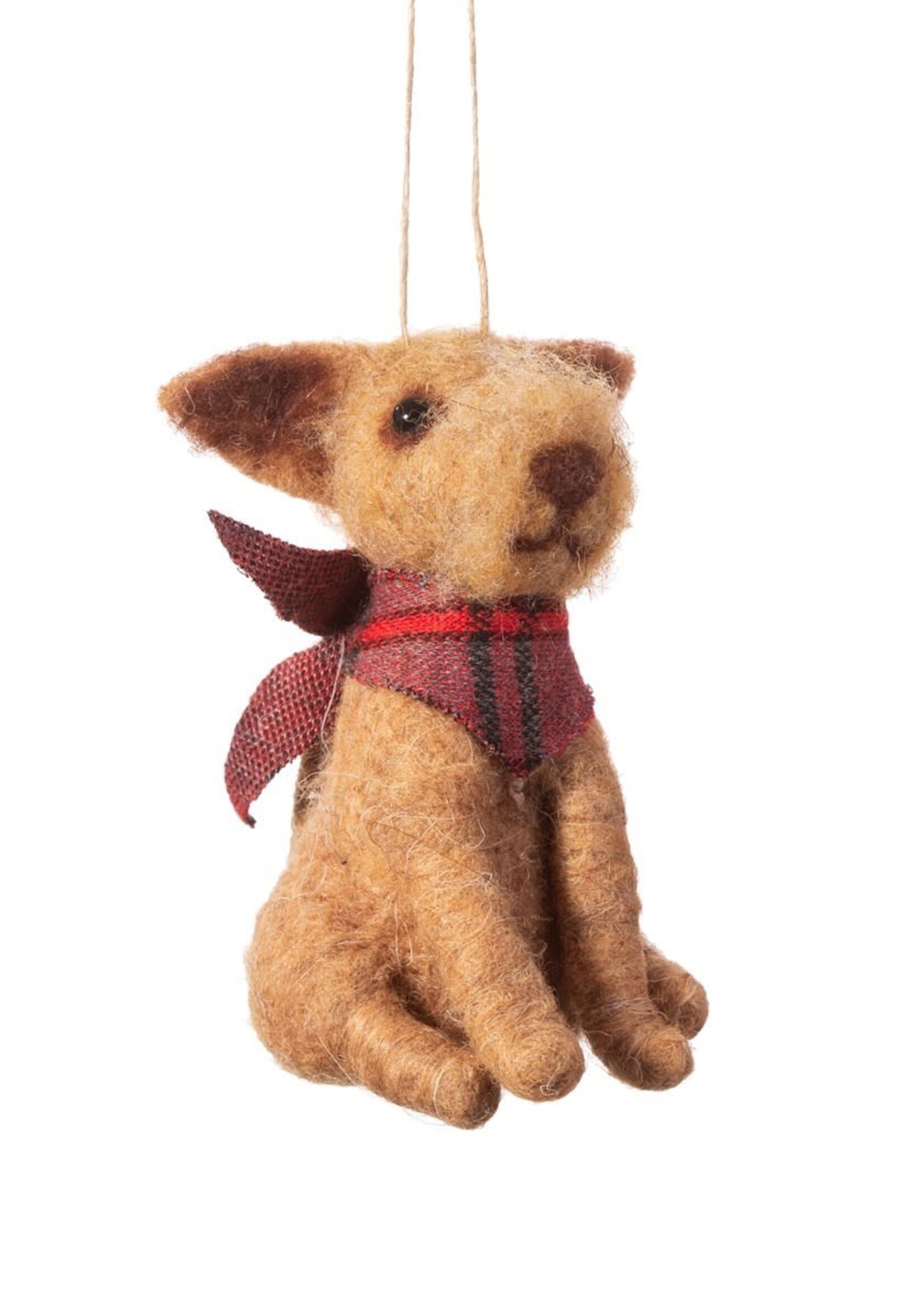 VILTEN HANGDECORATIE| Hond met Bandana