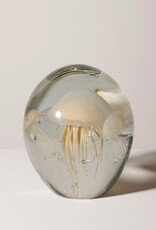 Animaux Spéciaux Three Dancing Cream Jellyfish in Glass (H16 x D13 cm)