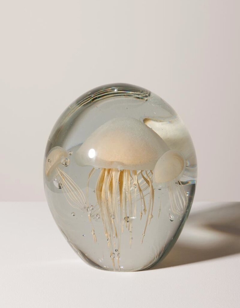 Animaux Spéciaux Presse-papier | Drie dansende Crèmekwallen in glas H16Dia13cm