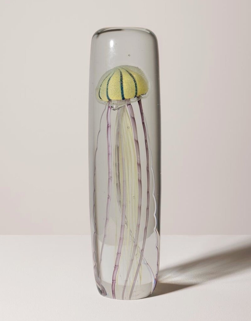 Animaux Spéciaux Presse-papier | Méduse tigre en verre (H25,5 x D7 cm)