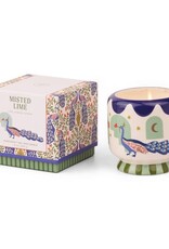 PADDYWAX Peacock ceramic candle misted lime 226g