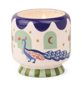 PADDYWAX Peacock ceramic candle misted lime 226g