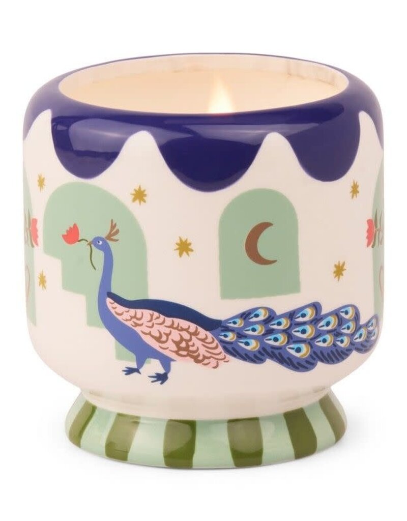 PADDYWAX Peacock ceramic candle misted lime 226g