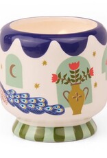 PADDYWAX Peacock ceramic candle misted lime 226g