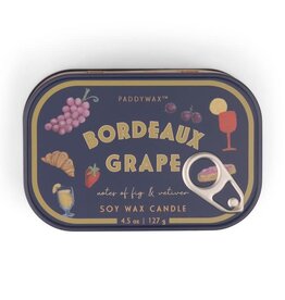 PADDYWAX Tin Candle - Bistro - Bordeaux Grape (Fig & Vetiver)
