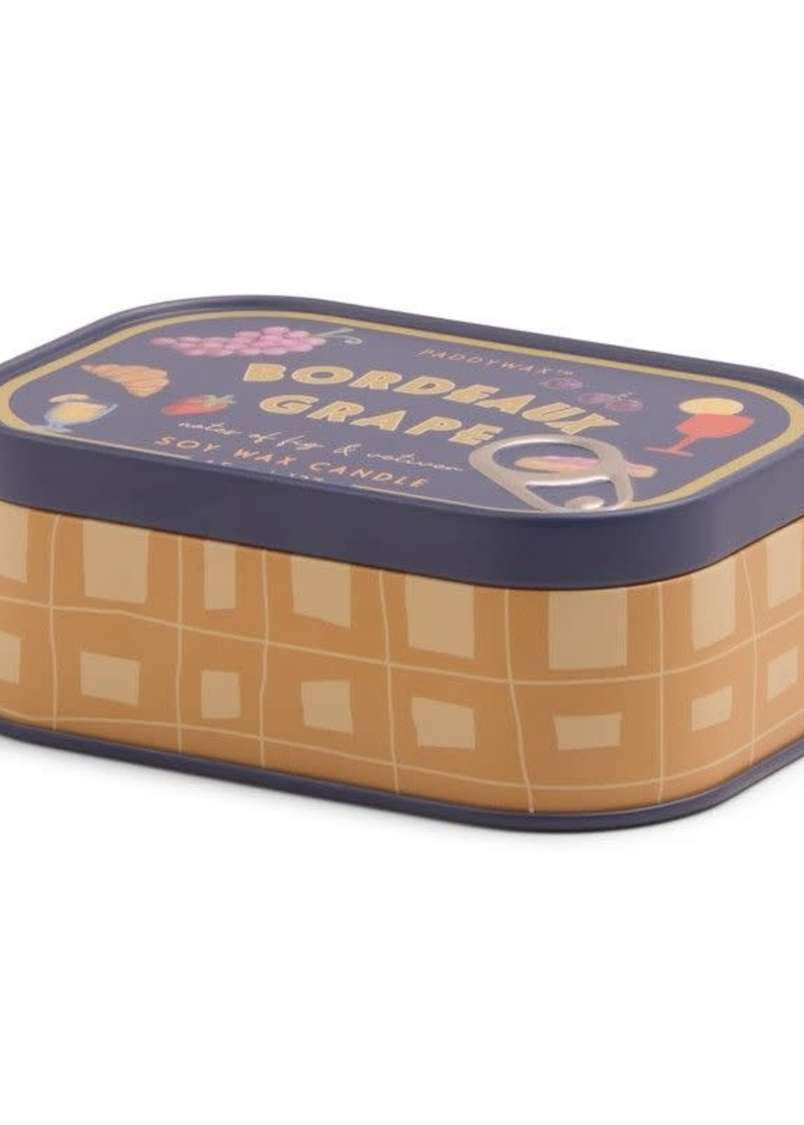 PADDYWAX Tin Candle - Bistro - Bordeaux Grape (Fig & Vetiver)