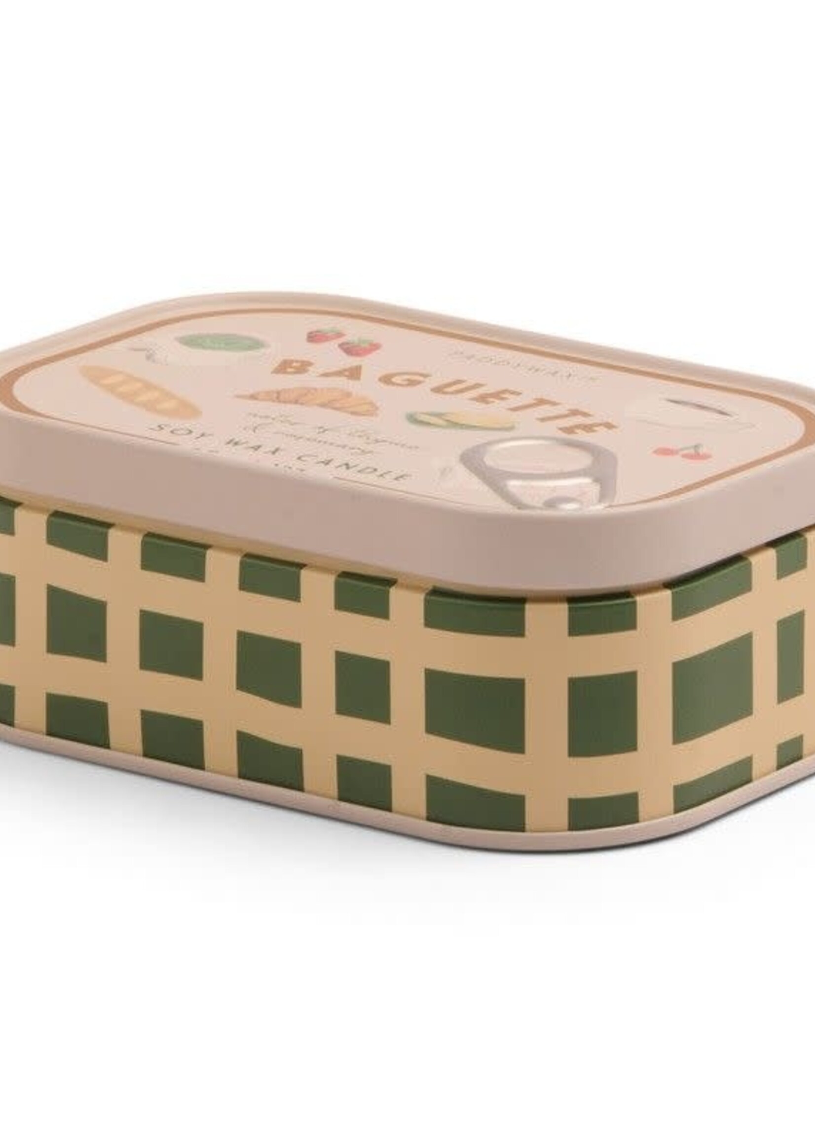 PADDYWAX Bougie en boîte - Bistro Baguette Français (Thym & Romarin)