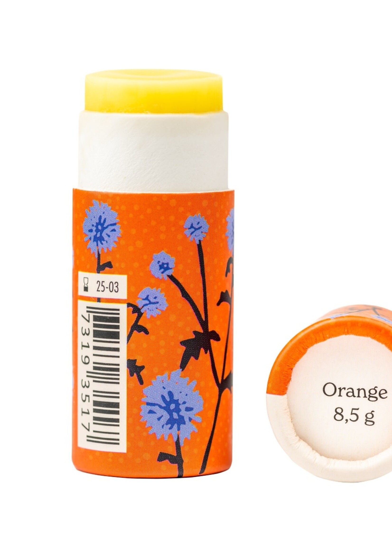 Gustaf och Linnea Lip balm - Orange - in paper packaging