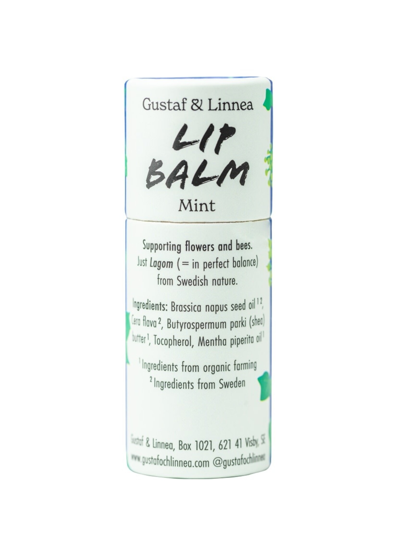 Gustaf och Linnea Lip balm - Mint - in paper package