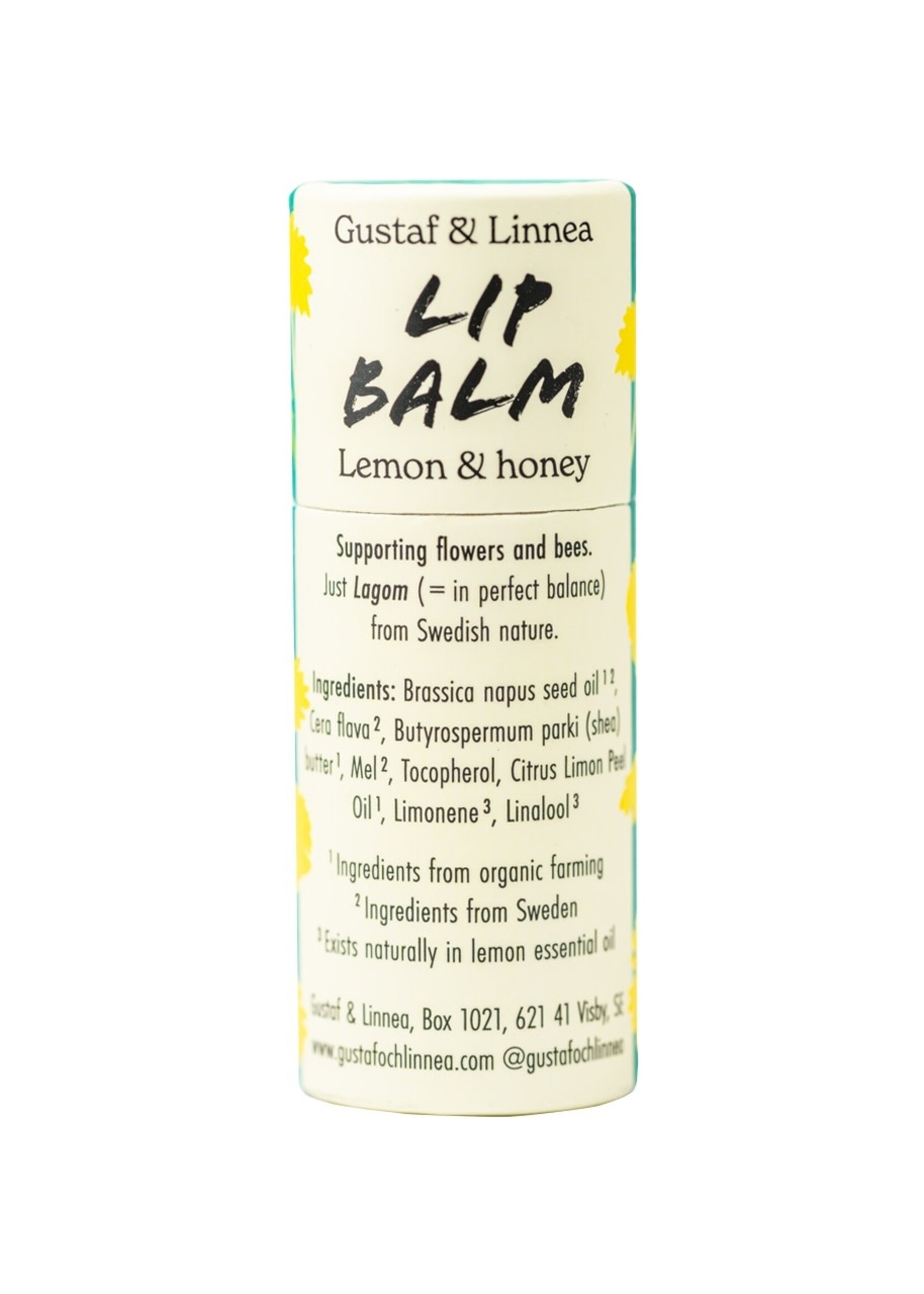Gustaf och Linnea Lip balm - Lemon and honey - in paper package