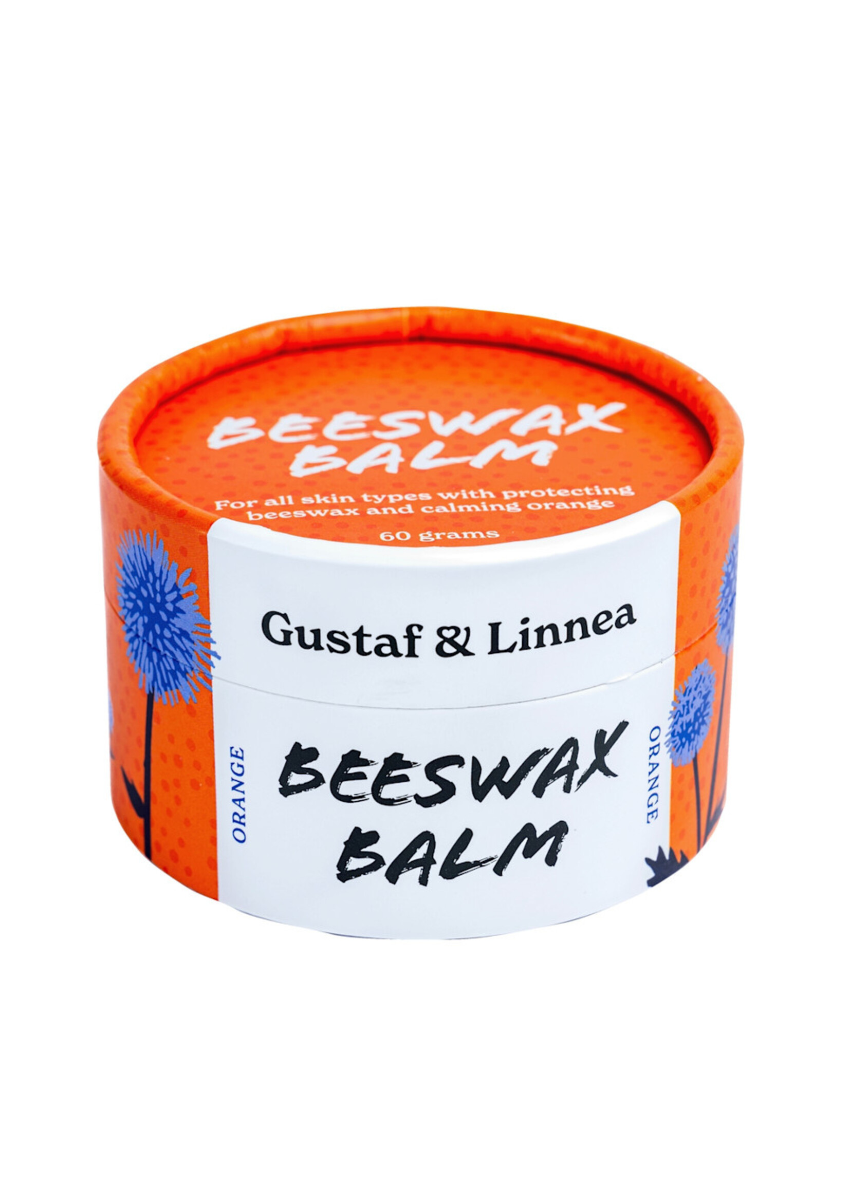 Gustaf och Linnea Beeswax balm with Orange in paper packaging