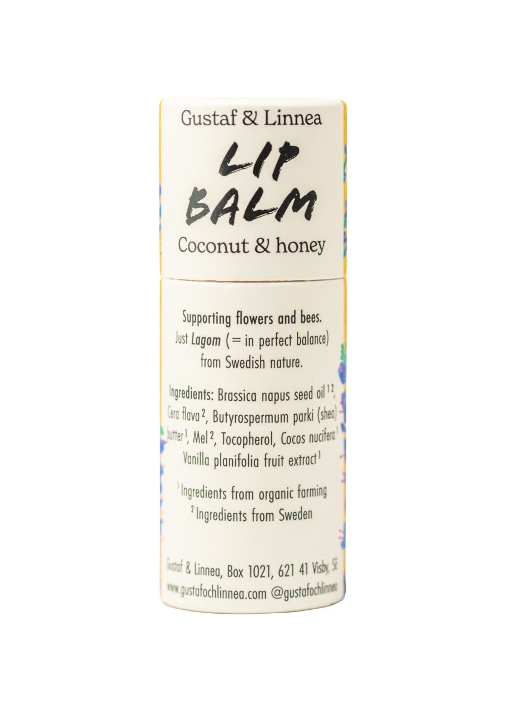 Gustaf och Linnea Lip balm - Coconut and honey - in paper package